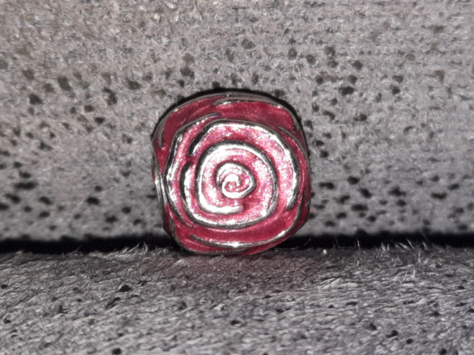 Pandora bedel roze roos zilver NIEUW S925 ALE, Ophalen, Pandora, Nieuw, 1 bedel