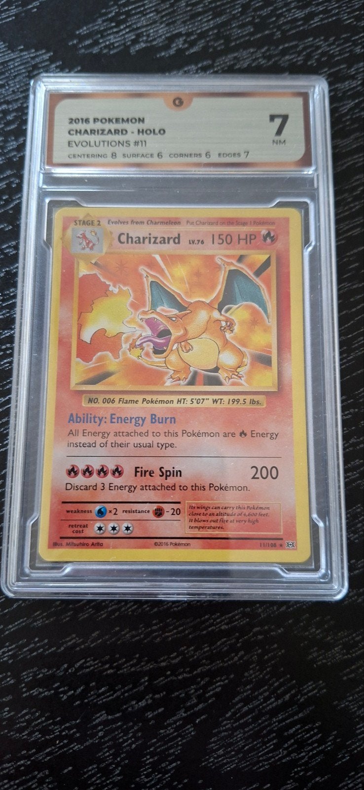 Charizard XY Evolutions 7, Hobby en Vrije tijd, Verzamelkaartspellen | Pokémon, Ophalen of Verzenden, Gebruikt, Losse kaart, Foil