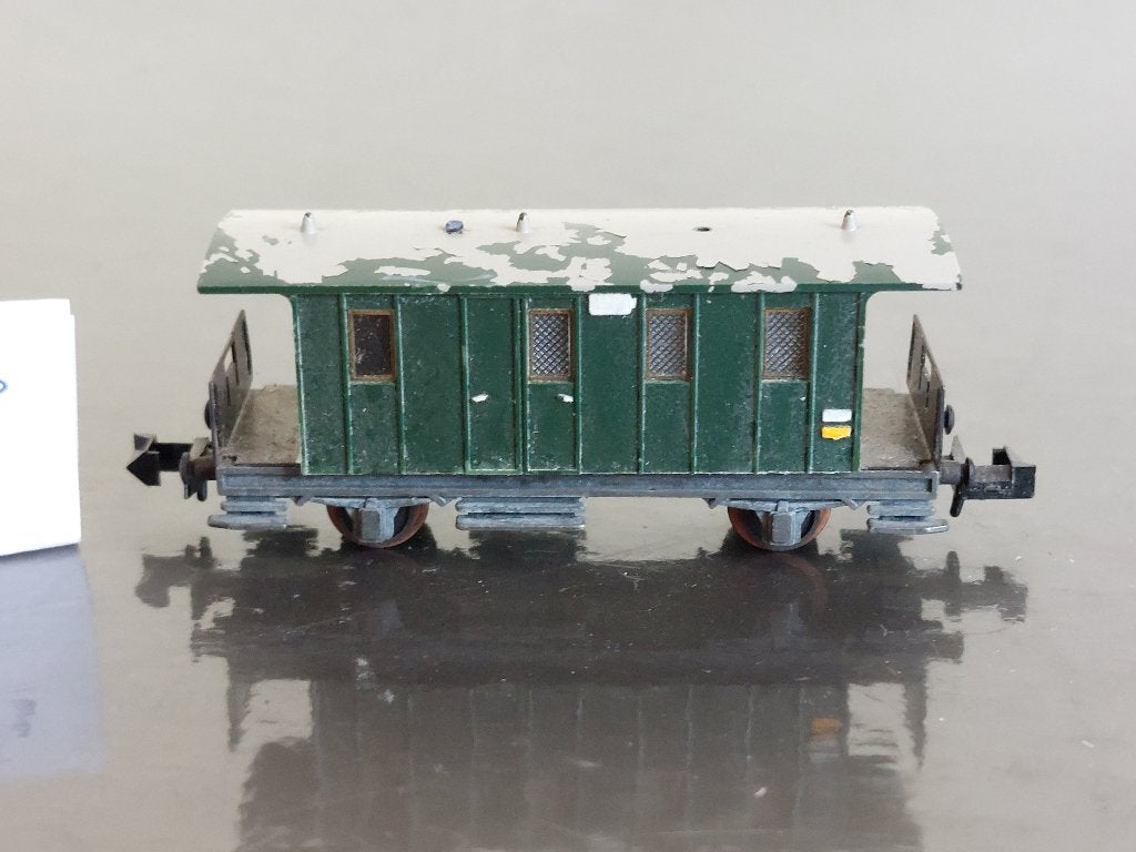 Minitrix 3001 - Lokaalbaan Gepäckwagen (5353), Gebruikt, Gelijkstroom, Trix, Wagon