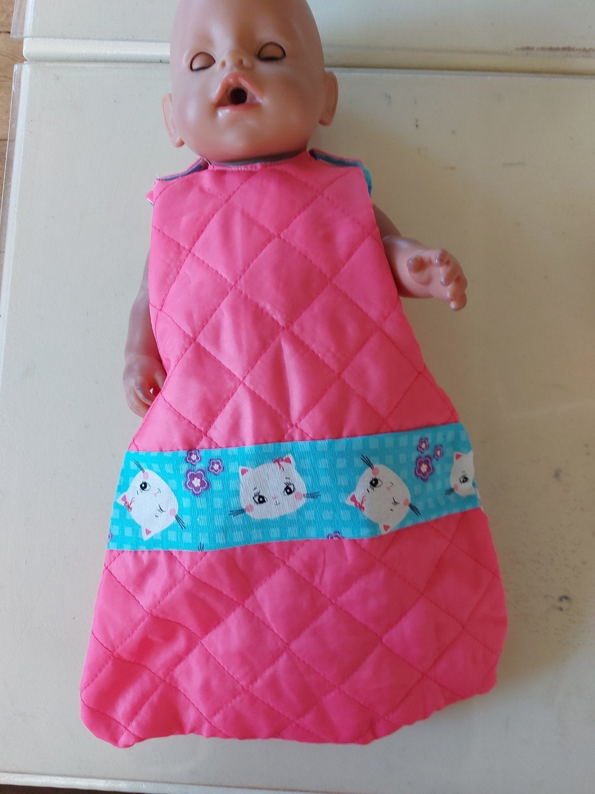 warme slaapzak poes baby born pop 43cm, Ophalen of Verzenden, Nieuw, Babypop