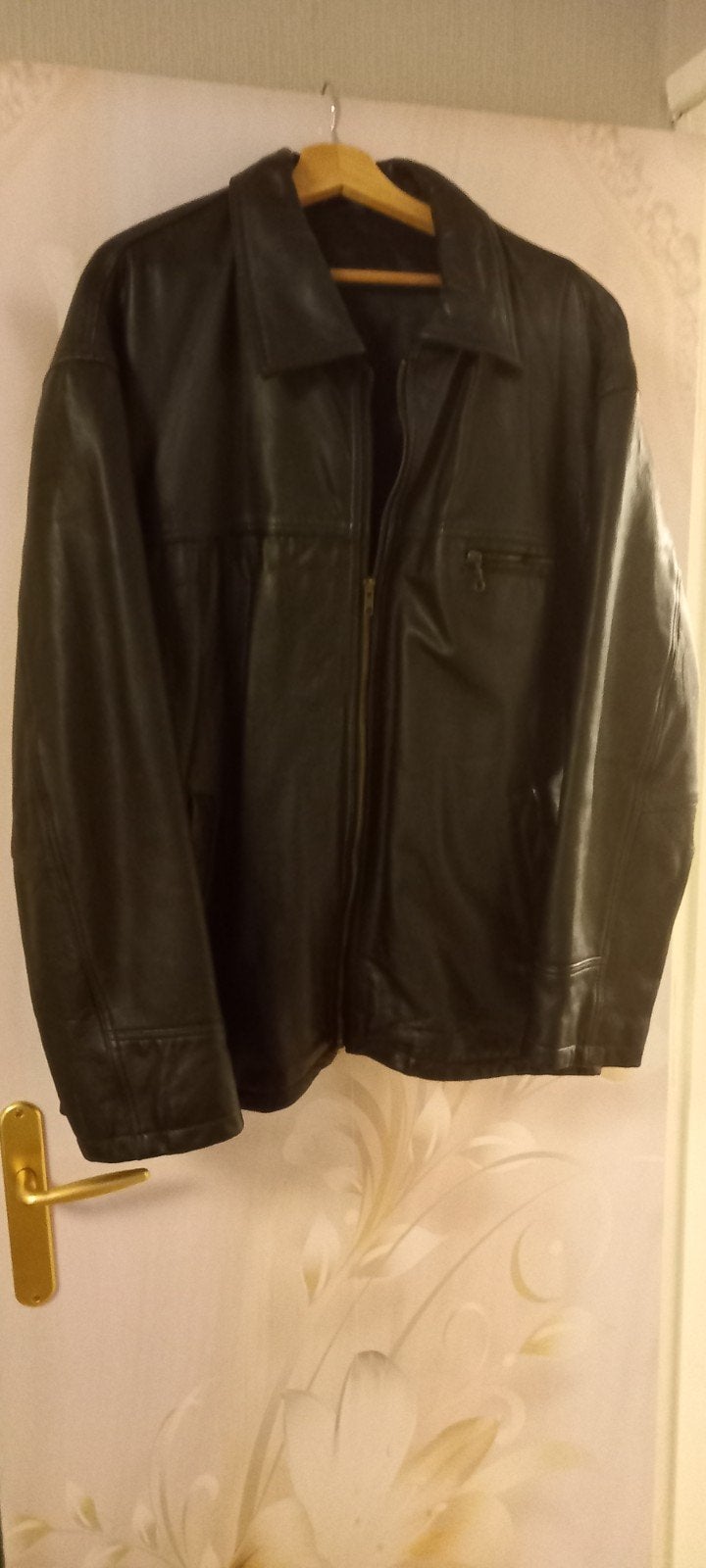 te koop mooie lederen jas maat xxl, Ophalen of Verzenden, Zo goed als nieuw, Overige maten, Zwart