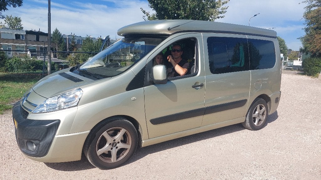 Camper auto Citroën Jumpy hefdak 5 zits Zooom inbouw euro 5, Caravans en Kamperen, Overige merken, Ringverwarming, Airbags, Tot en met 3