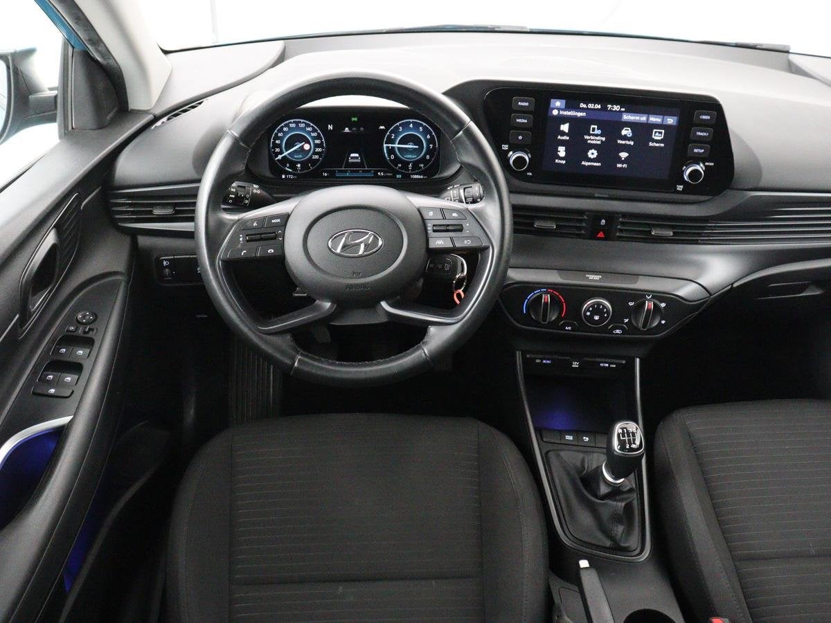 Hyundai i20 1.0 T-GDI Comfort | Trekhaak | Caplay | Camera |, Voorwielaandrijving, Gebruikt, Euro 6, Blauw