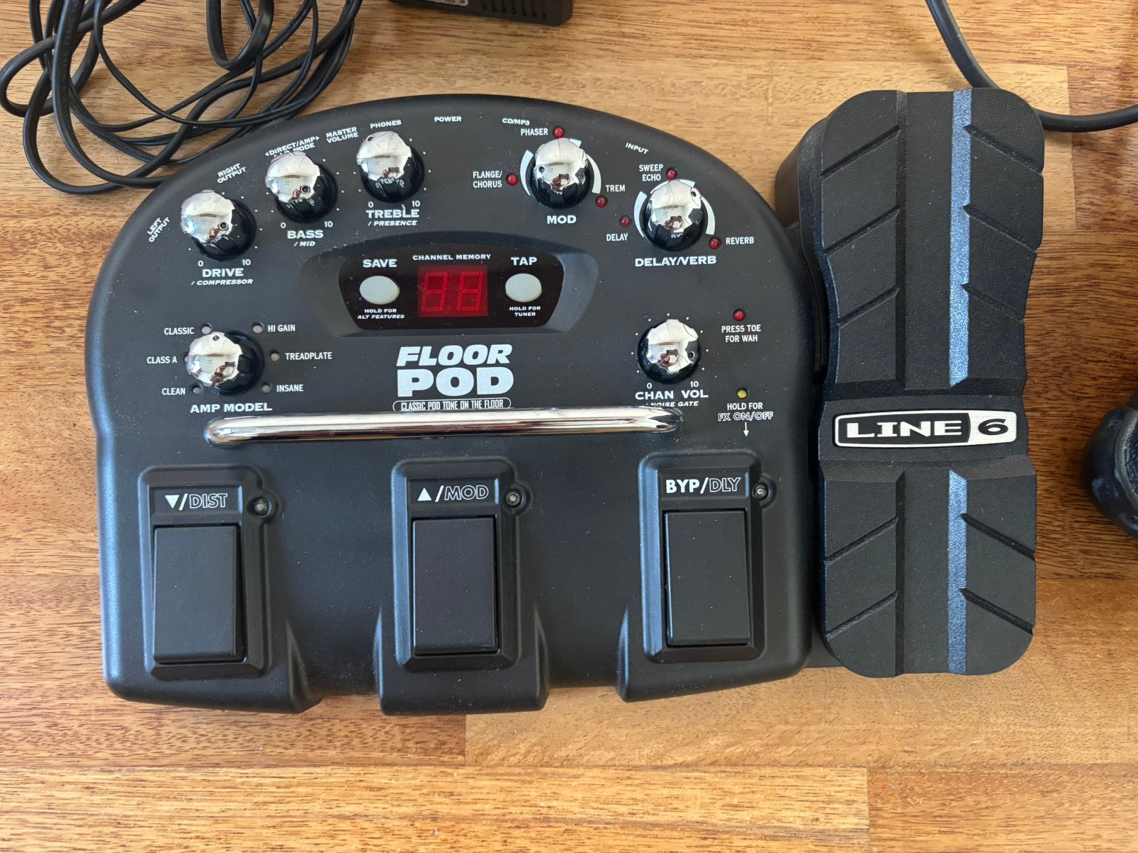 Line 6 Floor POD multi-effect gitaarpedaal incl. adapter, Ophalen of Verzenden, Zo goed als nieuw, Reverb