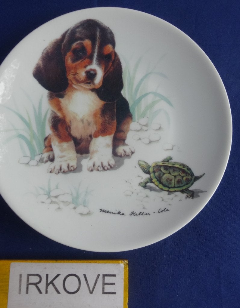 CUTE ! SCHATTIGE HONDEN * 3 BORDEN *, Verzenden, Zo goed als nieuw, Porselein, Bord of Schaal