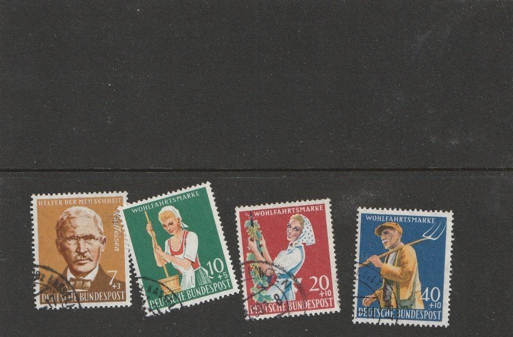1958 Wohlfahrt (MP95), Verzenden, BRD, Gestempeld
