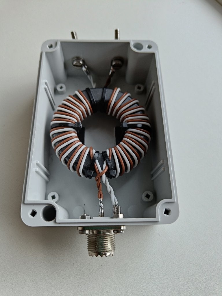 Mantelstroomfilter (1:1 balun) 1kW voor HF (1,8-30 MHz) F/S, Telecommunicatie, Ophalen of Verzenden, Nieuw, Antenne