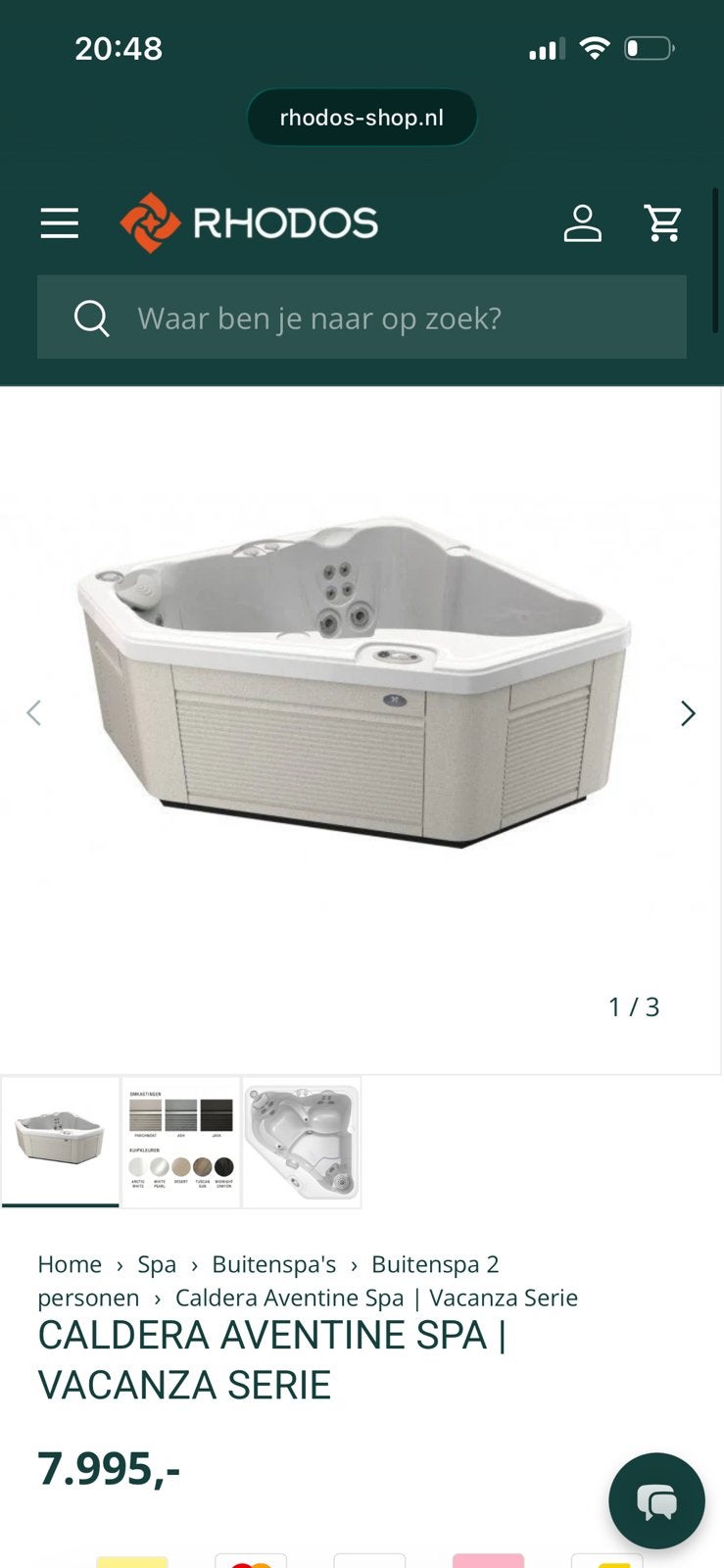 Jacuzzi caldera spas 2 persoons/minerale/oliën/zout etc., Ophalen, Zo goed als nieuw