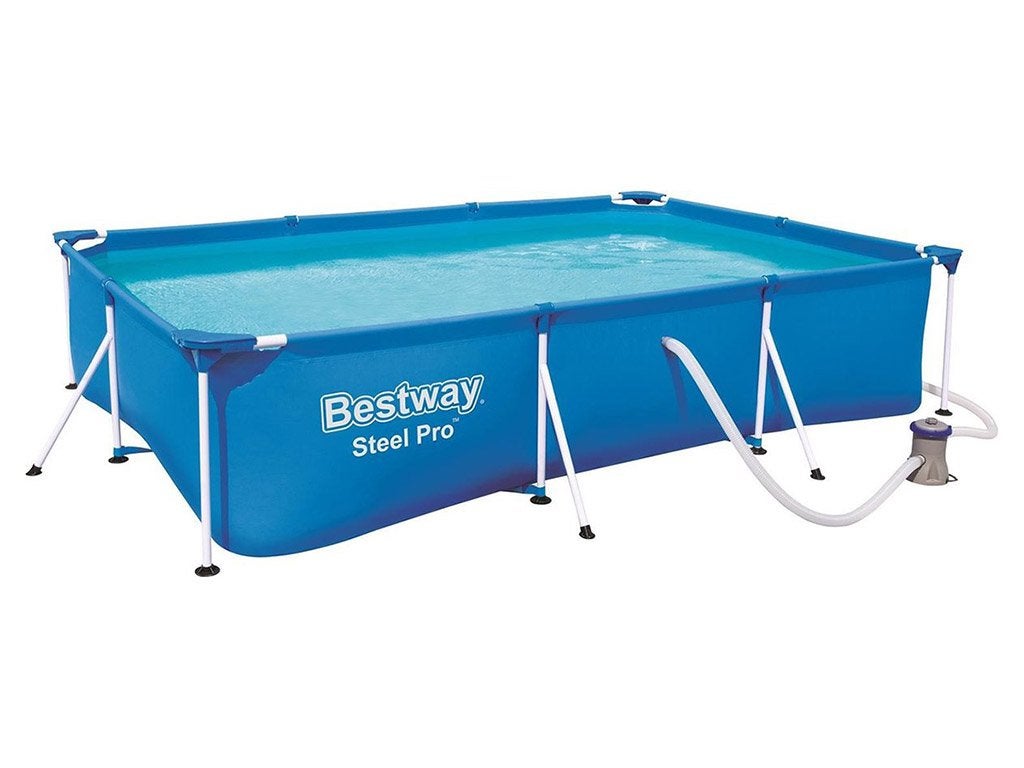 Bestway Steel Pro opzetzwembad met filterpomp, Tuin en Terras, Zwembaden, Ophalen, Gebruikt, Minder dan 80 cm, Minder dan 200 cm