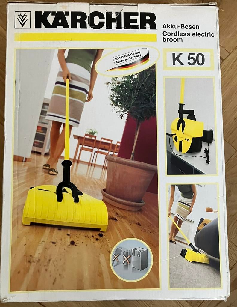 Kärcher K50 cordless electric broom draadloze rolveger NIEUW, Huis en Inrichting, Schoonmaakartikelen, Ophalen of Verzenden