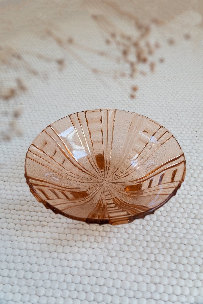 Art Deco Rosaline schaal Walther Söhne vintage, Antiek en Kunst, Antiek | Glas en Kristal, Ophalen of Verzenden
