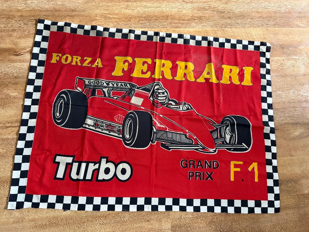 Ferrari 126C Turbo vlag, Ophalen of Verzenden, Nieuw, Formule 1