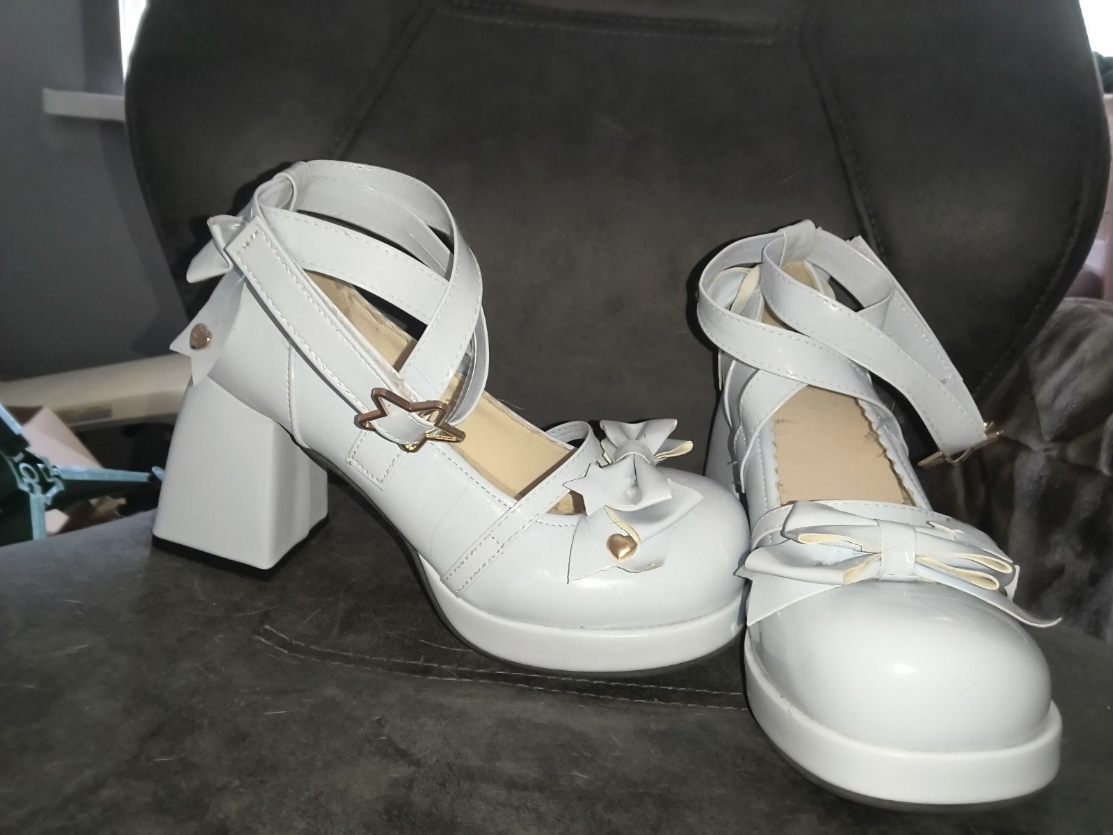 Lolita licht blauwe hakken maat 39-40 nieuw, Ophalen, Blauw, Lolita, Nieuw