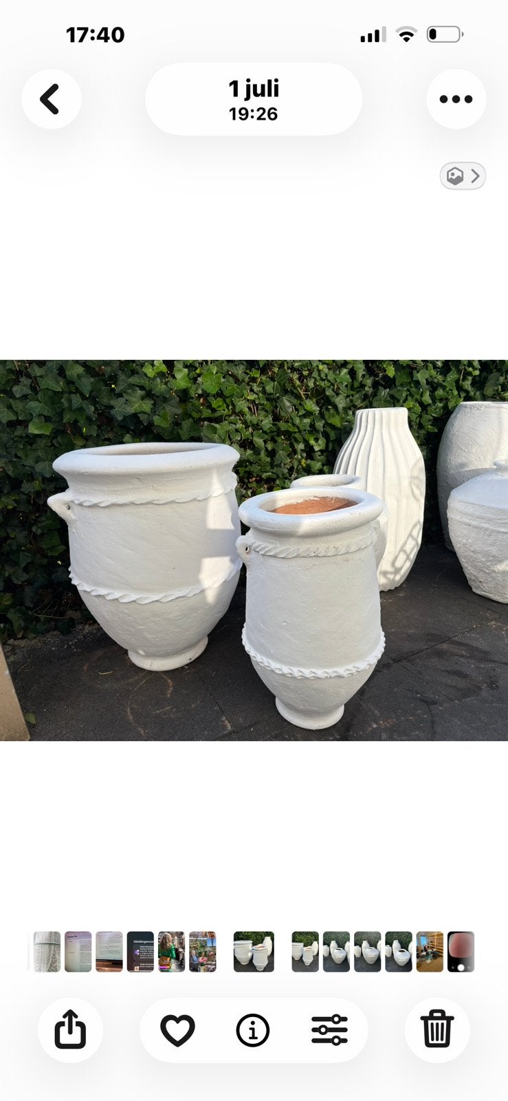Marroko Marrakesh potten, Ophalen