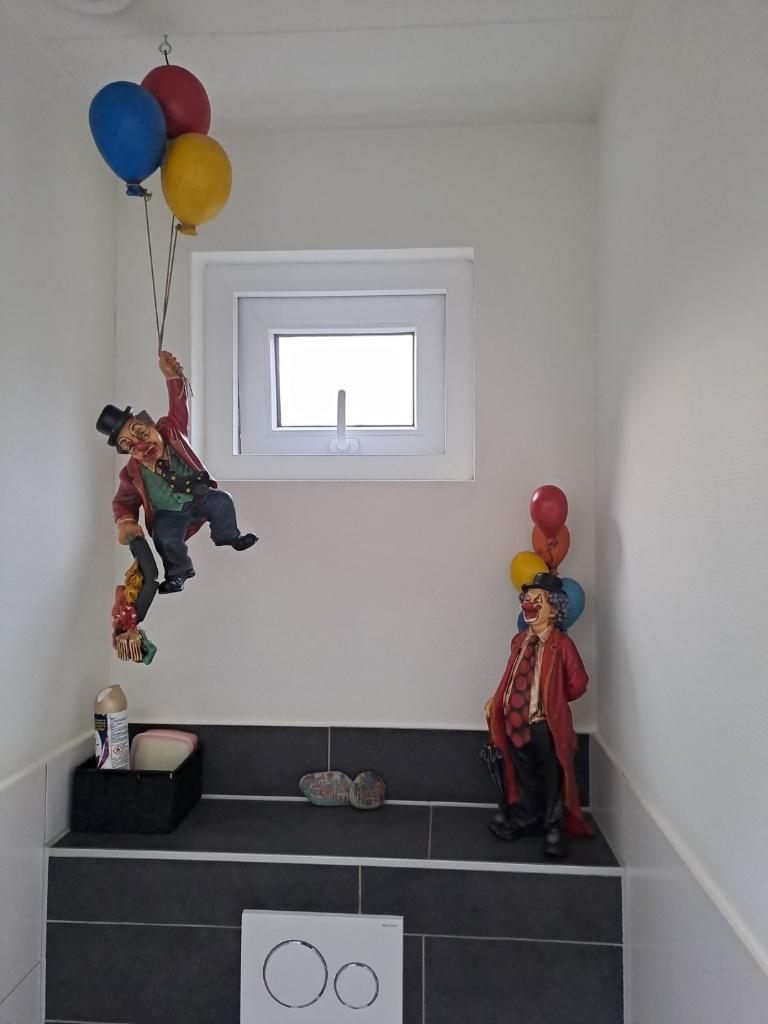 2 clowns met ballonnen - Filipijnse kunstenaar - Jun Asilo, Verzamelen, Ophalen, Zo goed als nieuw, Overige typen