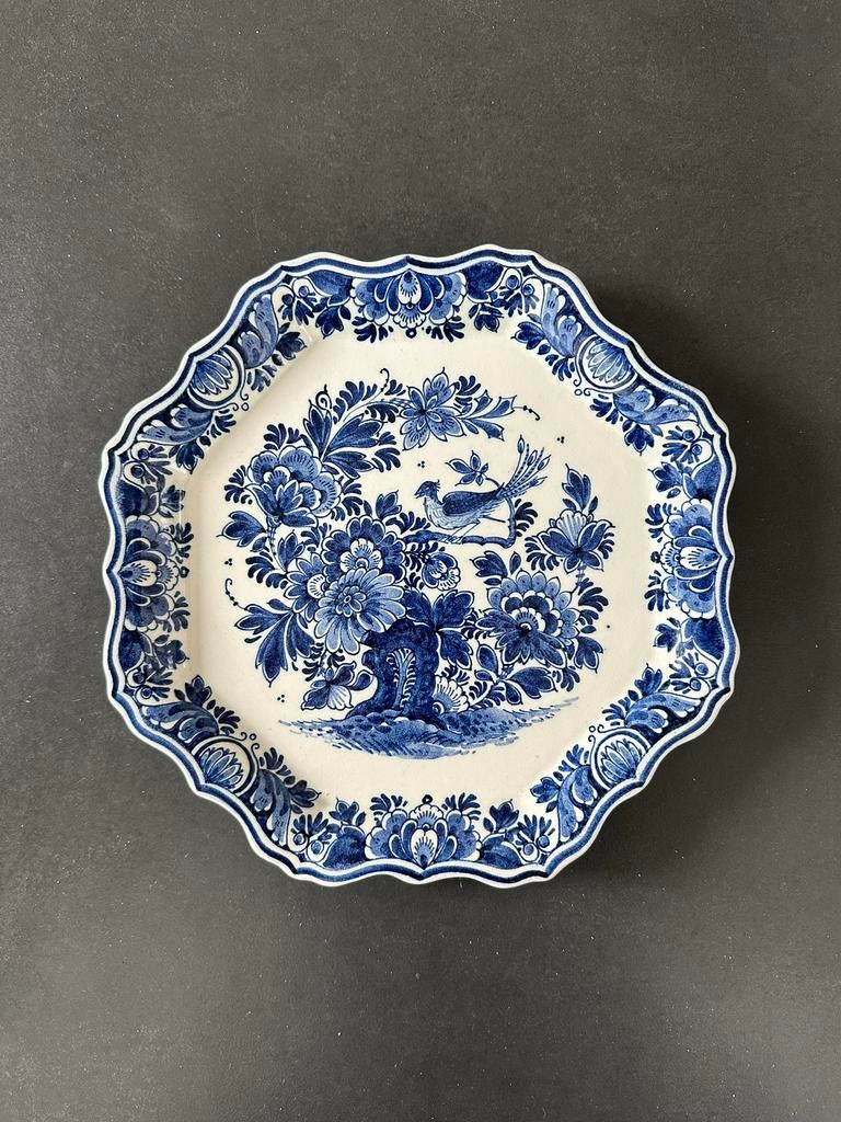 Delfts Blauw Bord Zenith achtkant, Antiek en Kunst, Ophalen of Verzenden