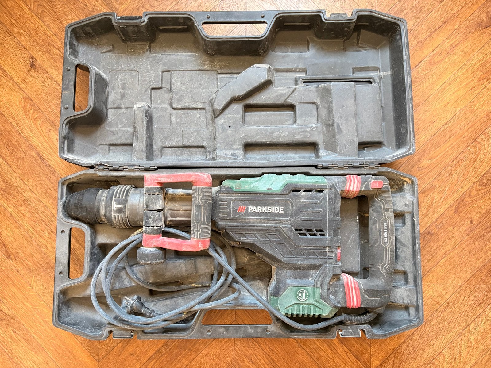 Parkside sloophamer met extra (sds-max) beitels en koffer, Ophalen, Gebruikt