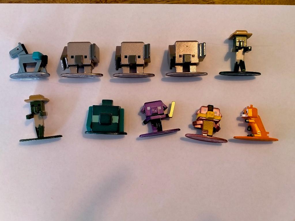 Minecraft mine craft die-cast Nano metalfigs figuren divers, Ophalen of Verzenden, Overige figuren, Zo goed als nieuw, Beeldje of Figuurtje