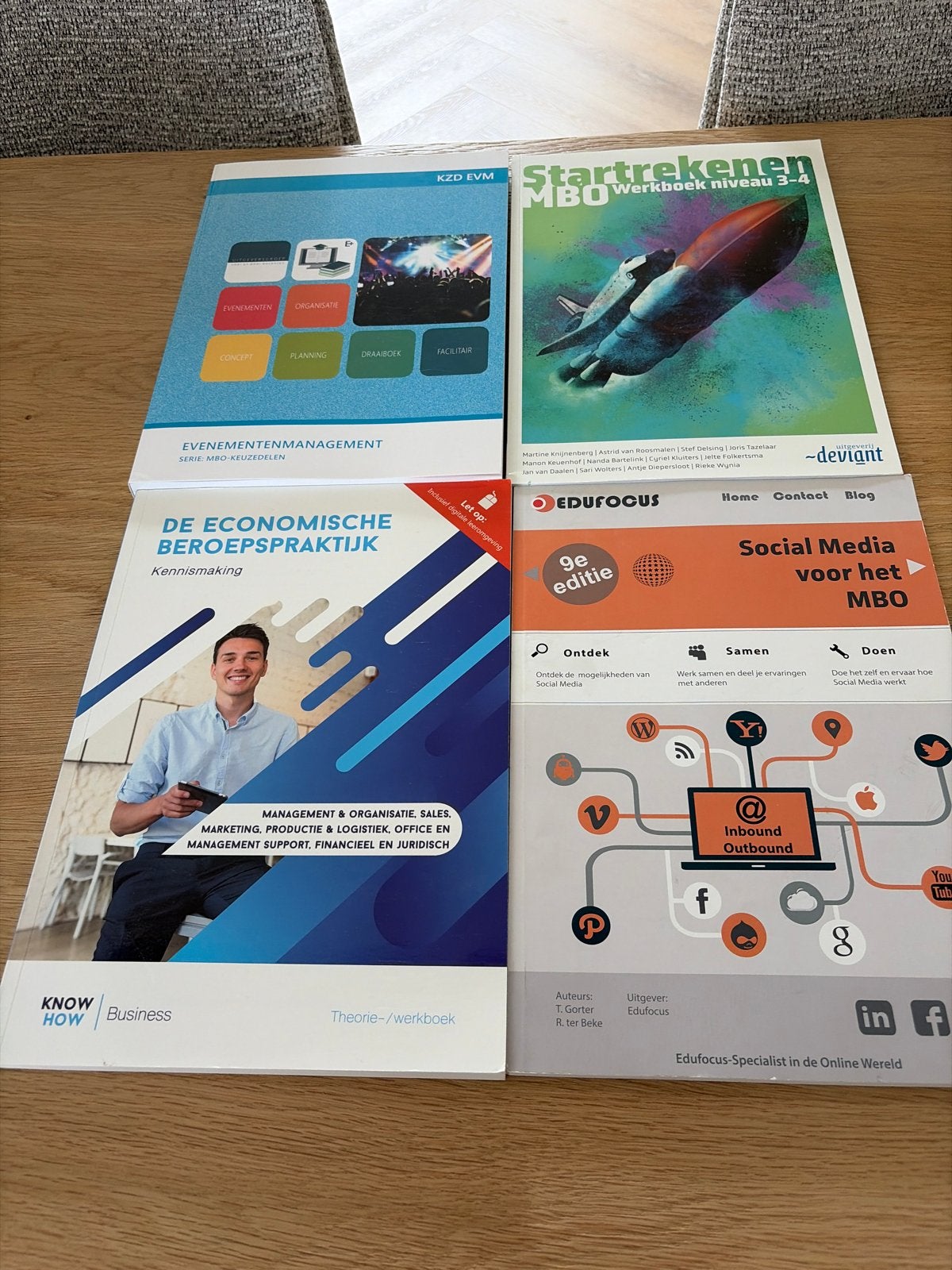 MBO Boekenpakket: Evenementen, Economie, Social Media, Reken, Ophalen of Verzenden, Gamma, Zo goed als nieuw, MBO