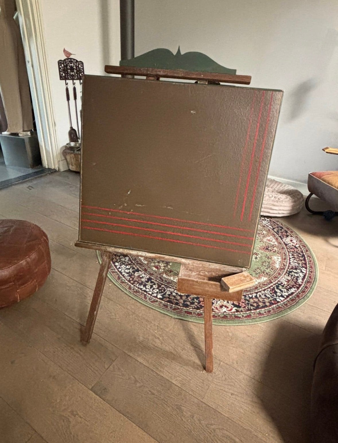 Vintage schoolbord Aanplakbord Uitstalbord Tekenbord, Ophalen, Gebruikt, ., .