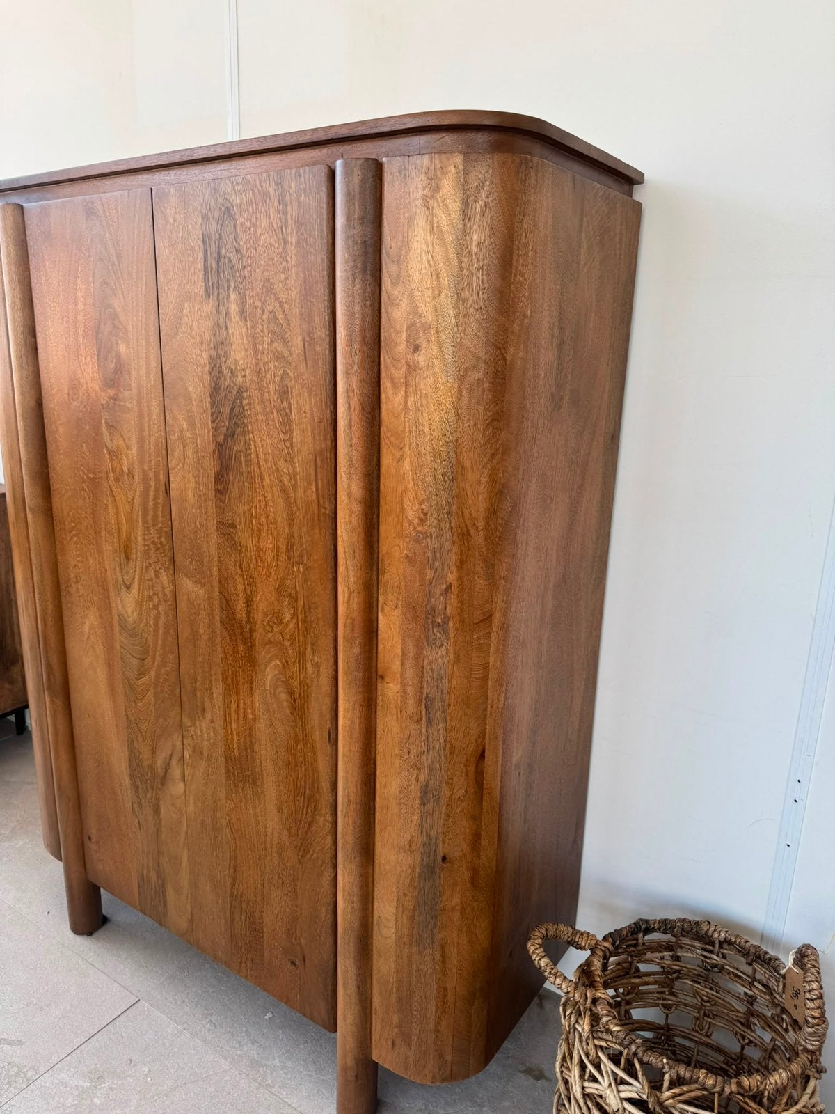Magazijn leegverkoop dichte kast Salano mangohout retro SALE, Nieuw, Ophalen of Verzenden, Info@wkhome.nl, Argonweg 20 Amersfoort
