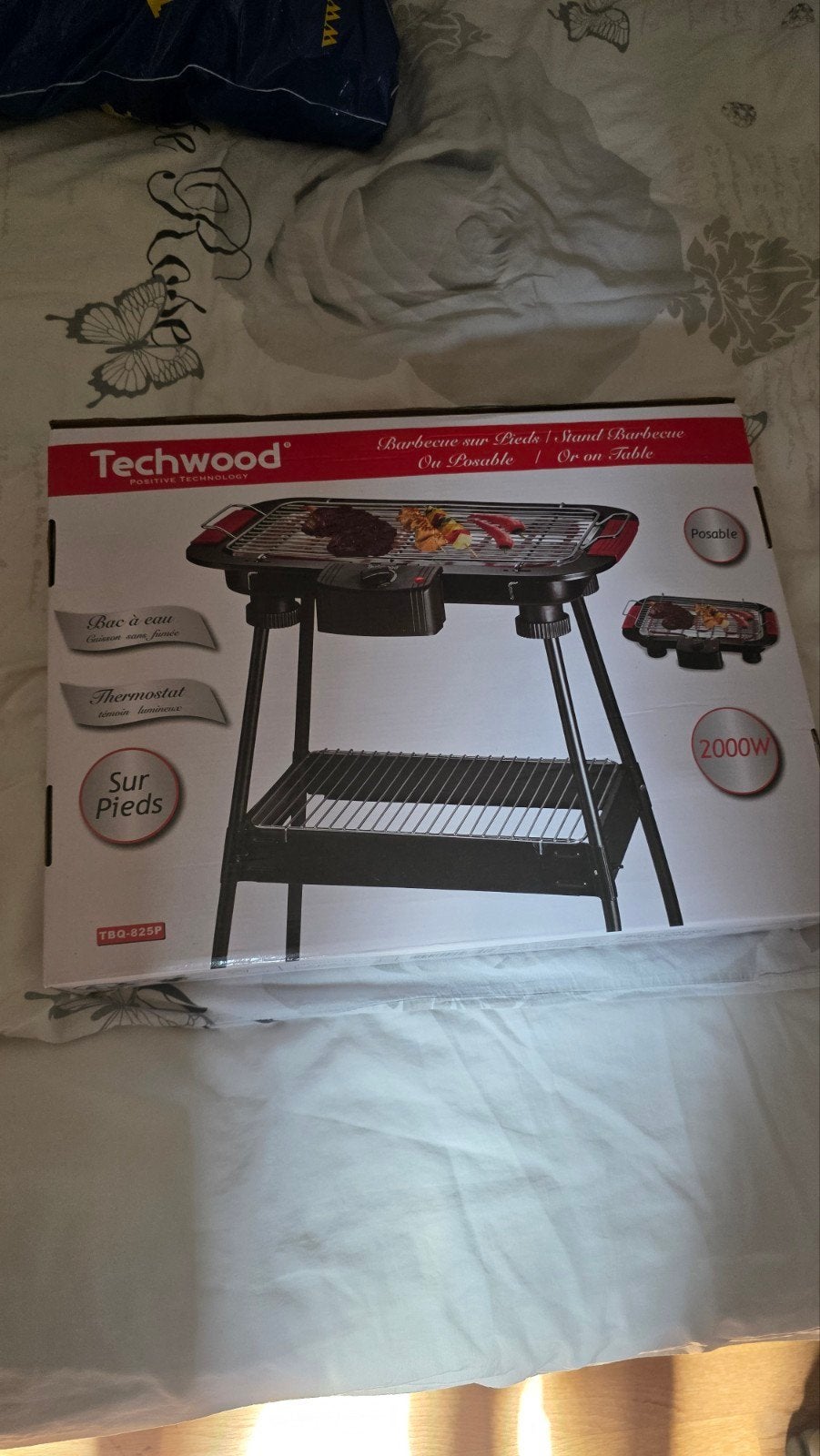 Techwood Elektrische Barbecue 2000W - Nieuw in doos, Ophalen, Nieuw, Techwood