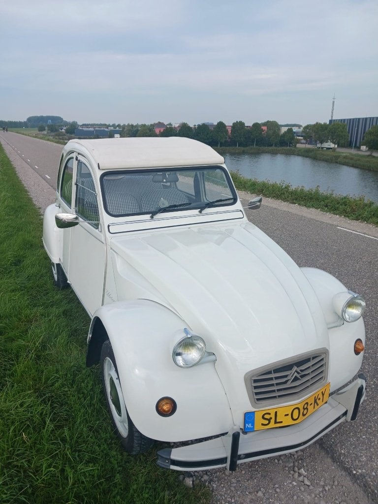 Citroën 2CV 0.6 Club S6 1987 Wit, Auto's, Voorwielaandrijving, Stof, 602 cc, 2CV