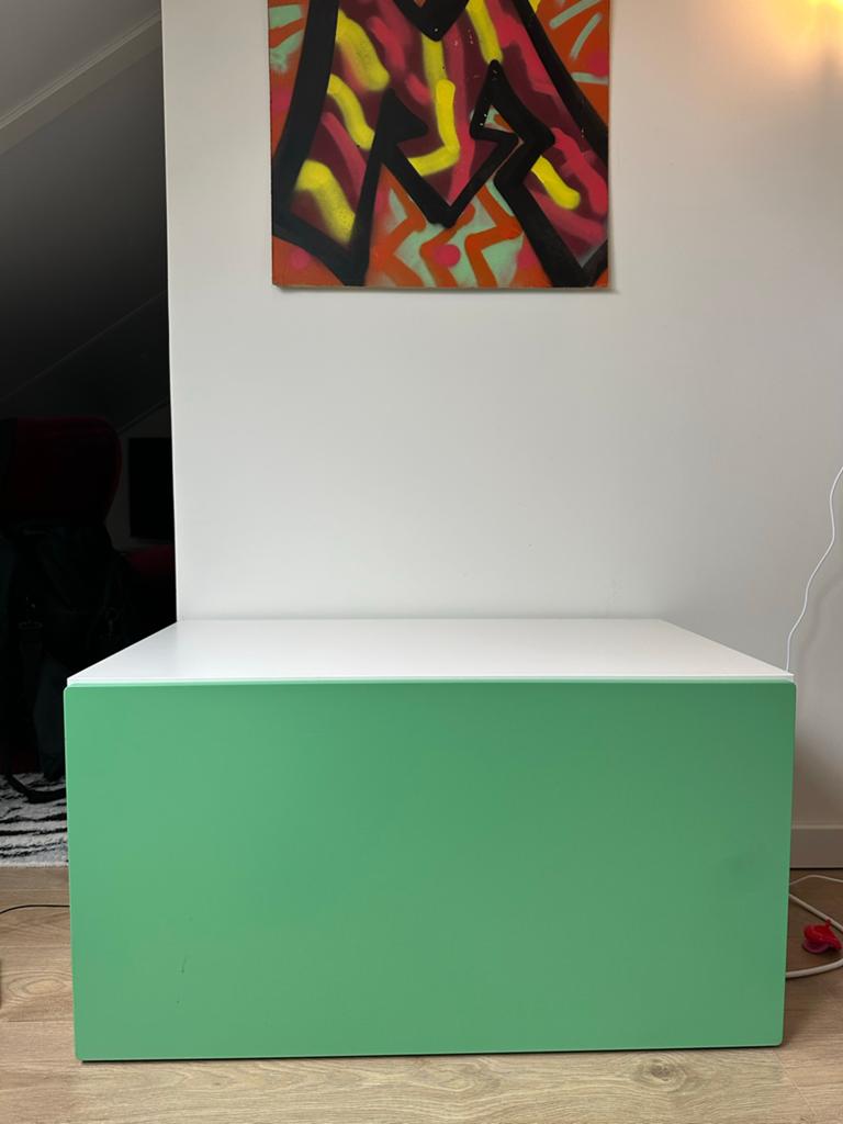 2x IKEA Smastad speelgoedkist/opbergkist, Ophalen, Gebruikt, Overige typen