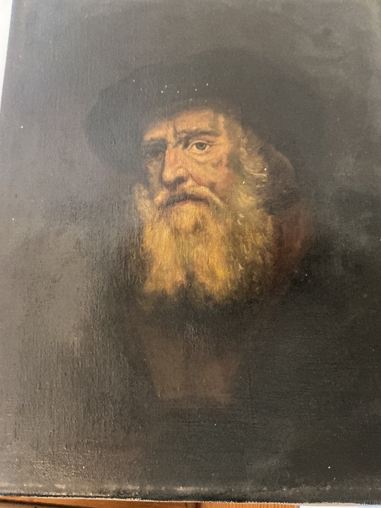 Schilderij begin 1900 niet gesigneerd, Ophalen of Verzenden, Portret of Personen