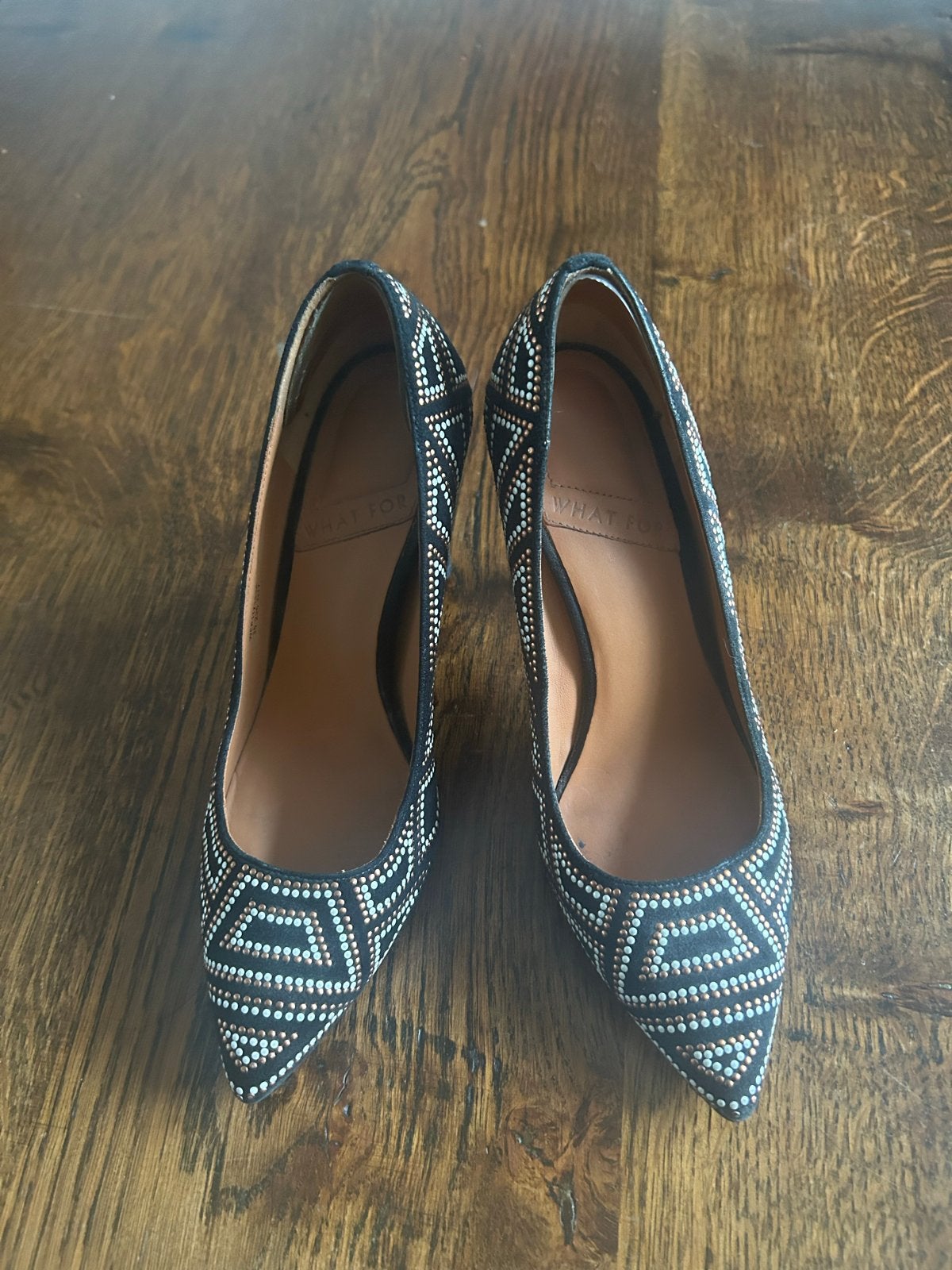 Zwarte pumps met studs - Maat 36, Ophalen of Verzenden, Zo goed als nieuw, Zwart, Pumps