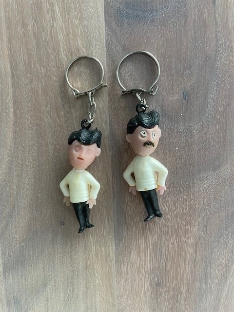 2 Sleutelhangers Kapper Fant, Ophalen of Verzenden, Gebruikt, Knuffel of Figuurtje