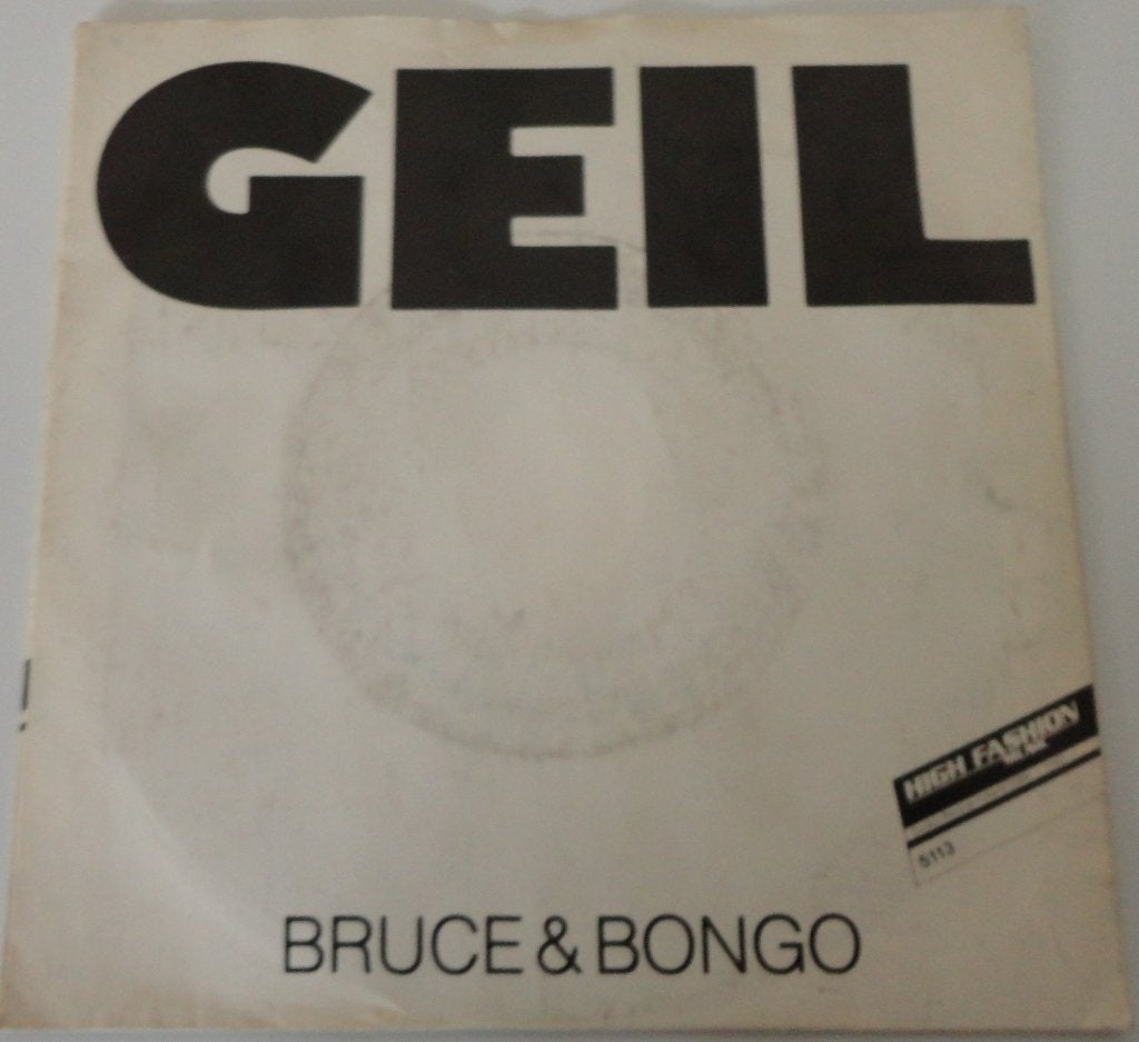 Bruce & Bongo > Geil, Ophalen of Verzenden, Gebruikt, 7 inch, Pop