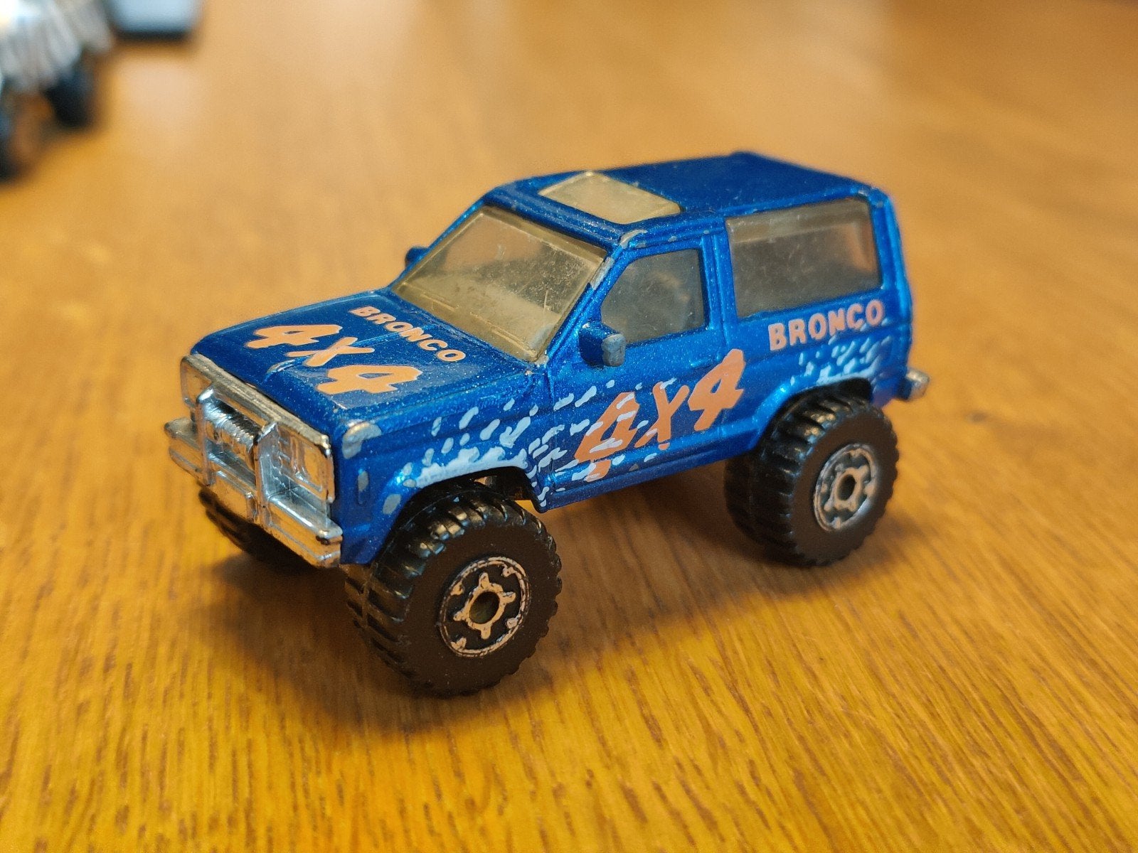 Matchbox Ford Bronco II BLAUW, Ophalen of Verzenden, Auto