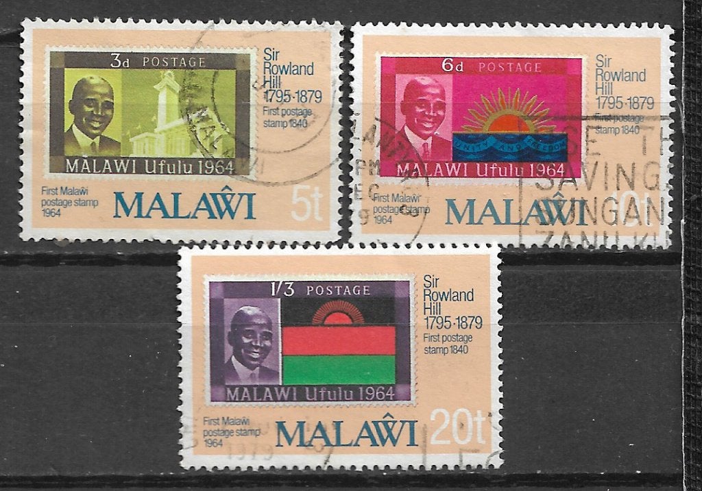 Malawi 1979 100e sterfdag Sir Rowland Hill, Verzenden, Overige landen, Gestempeld