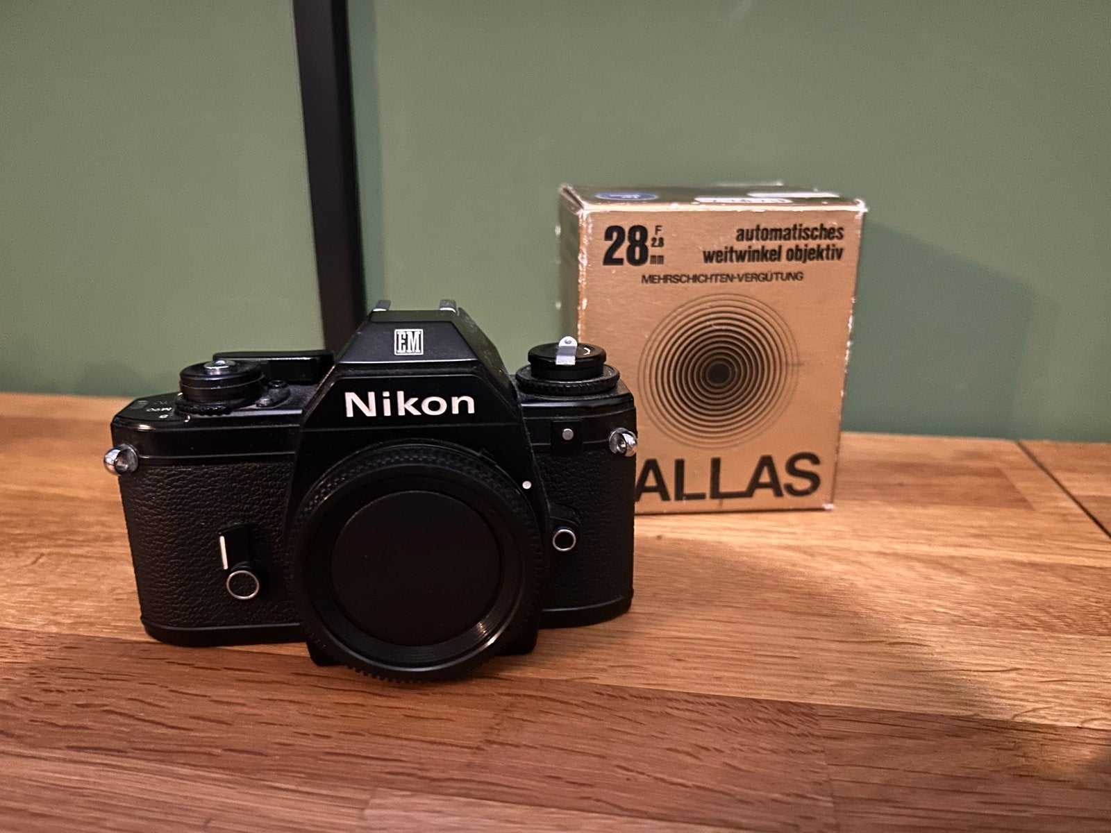 Nikon spiegelreflexcamera met Pallas 28mm f/2.8 lens, Ophalen, Gebruikt, Spiegelreflex, Nikon