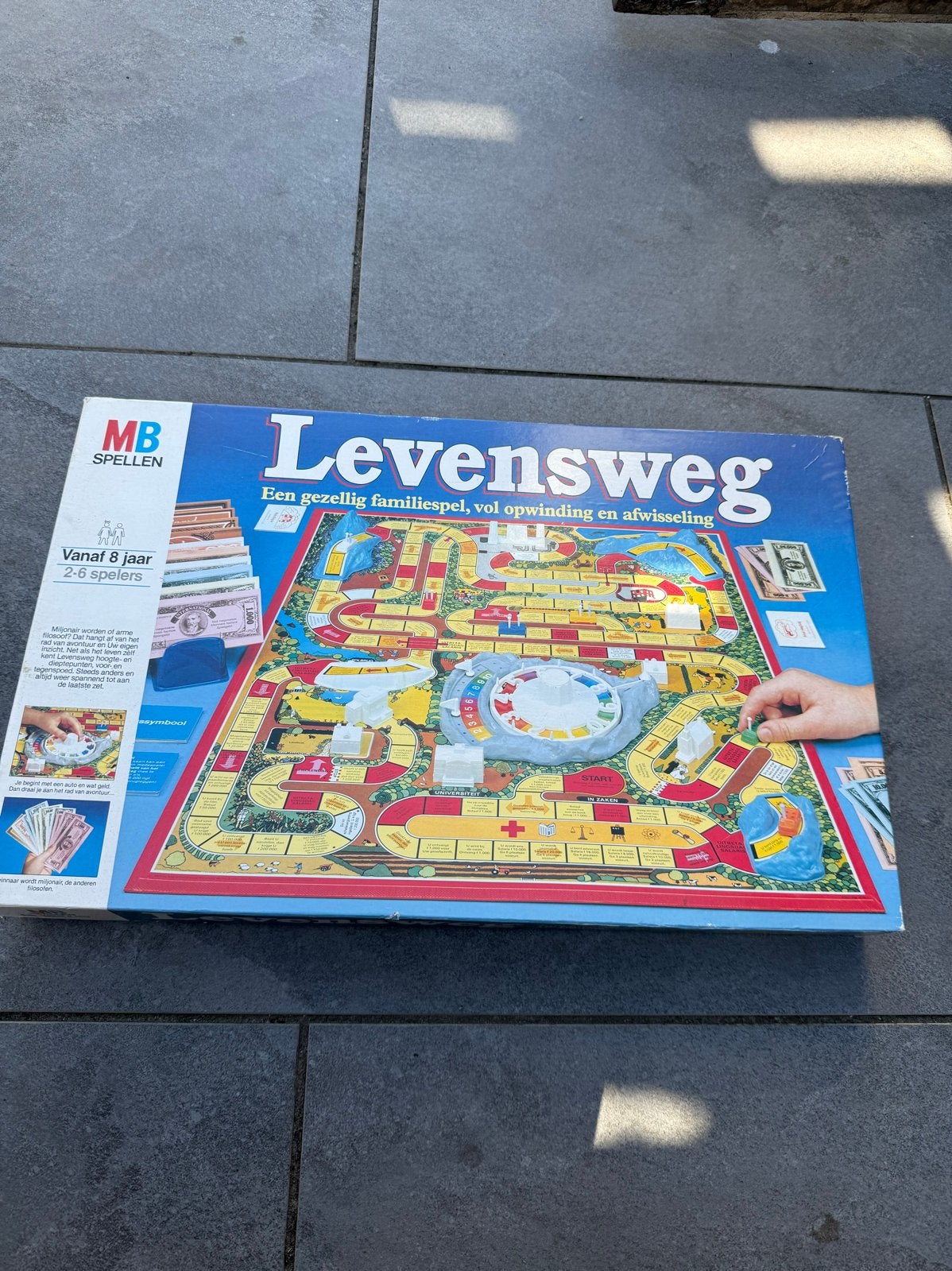 Levensweg bordspel - in goede staat, Drie of vier spelers, Ophalen of Verzenden, Gebruikt