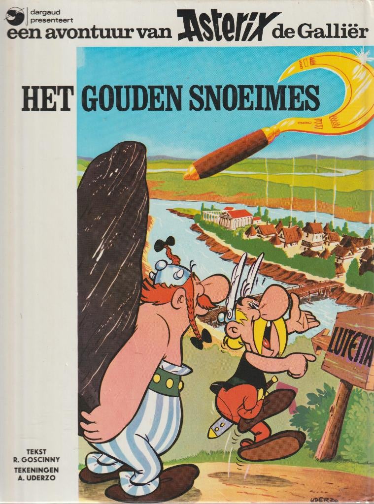 Asterix De Galliër / Het gouden snoeimes Bundeling HC, Eén stripboek, Ophalen of Verzenden, Gelezen