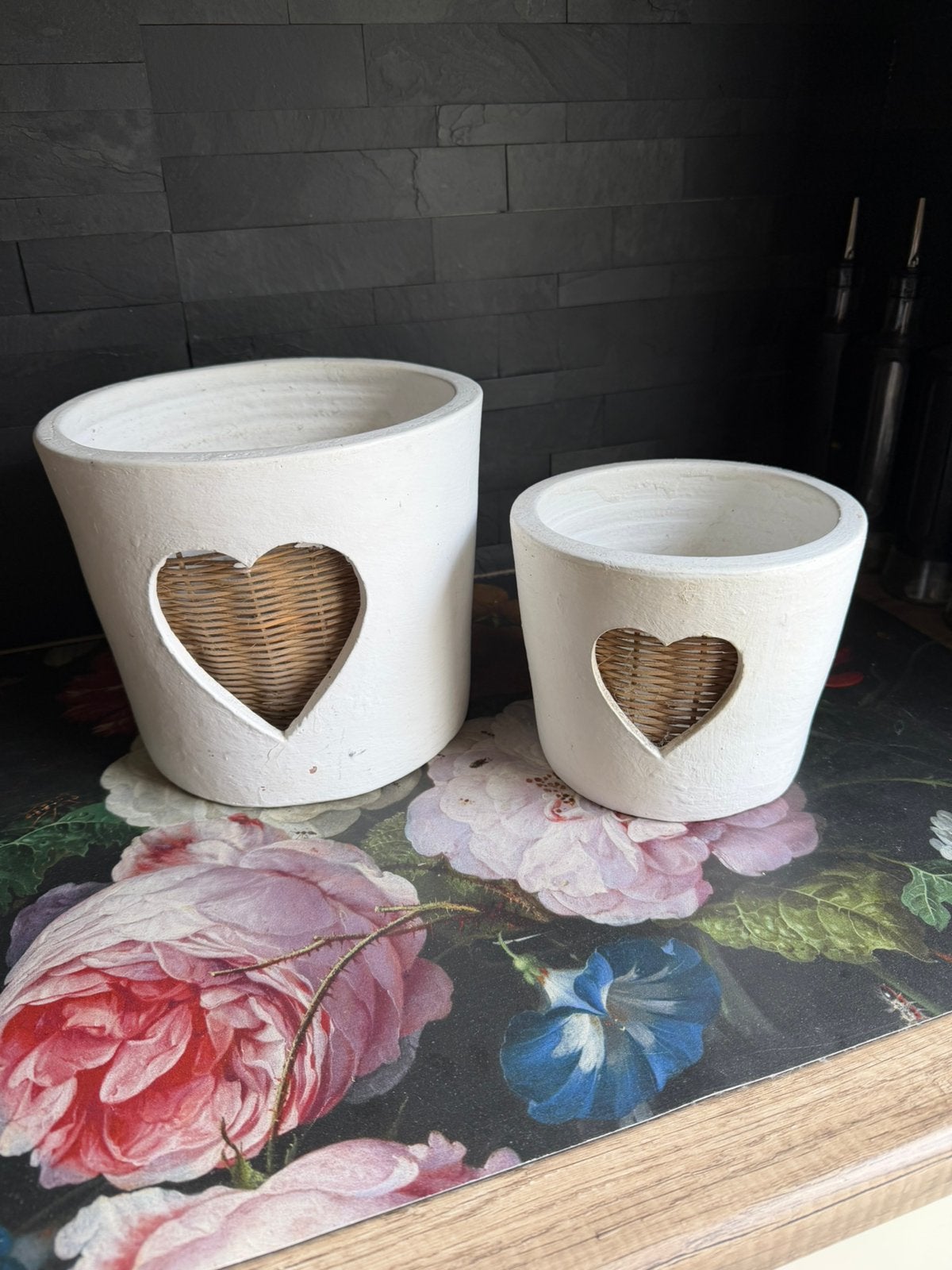 Riviera Maison Heart potten, Ophalen, Rond, Zo goed als nieuw, Aardewerk