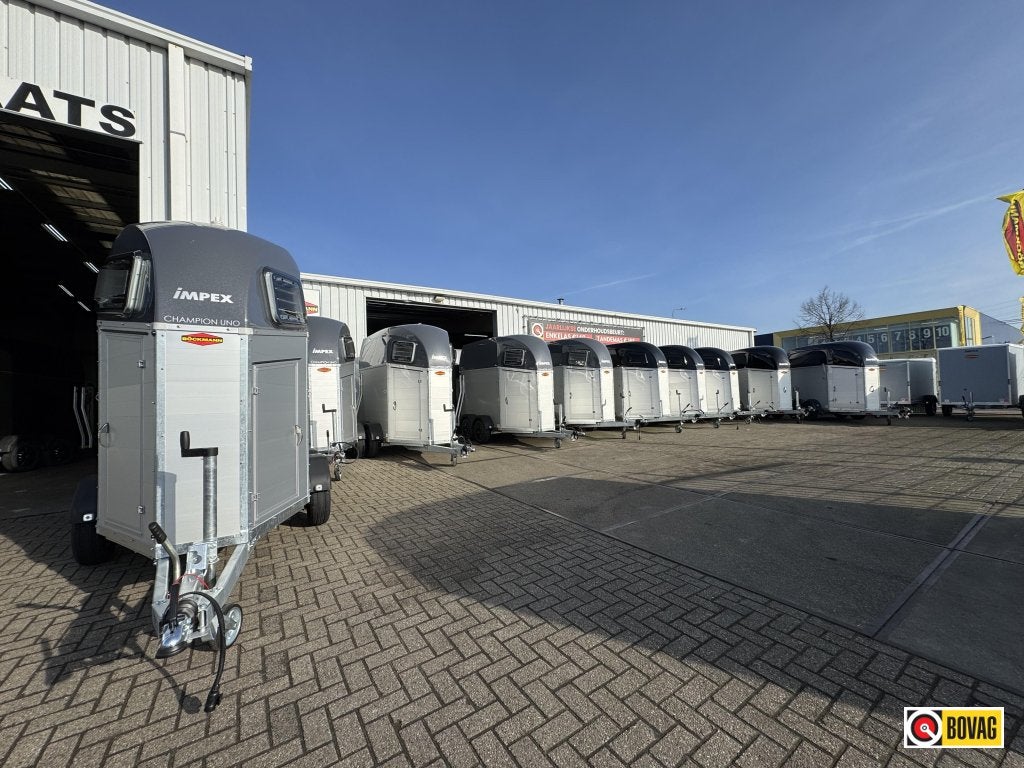 Bij Impex Bockmann Champion Uno`s 1 1/2 prds aluminium 2025, Dieren en Toebehoren, Nieuw, Aluminium, 1½-paards trailer