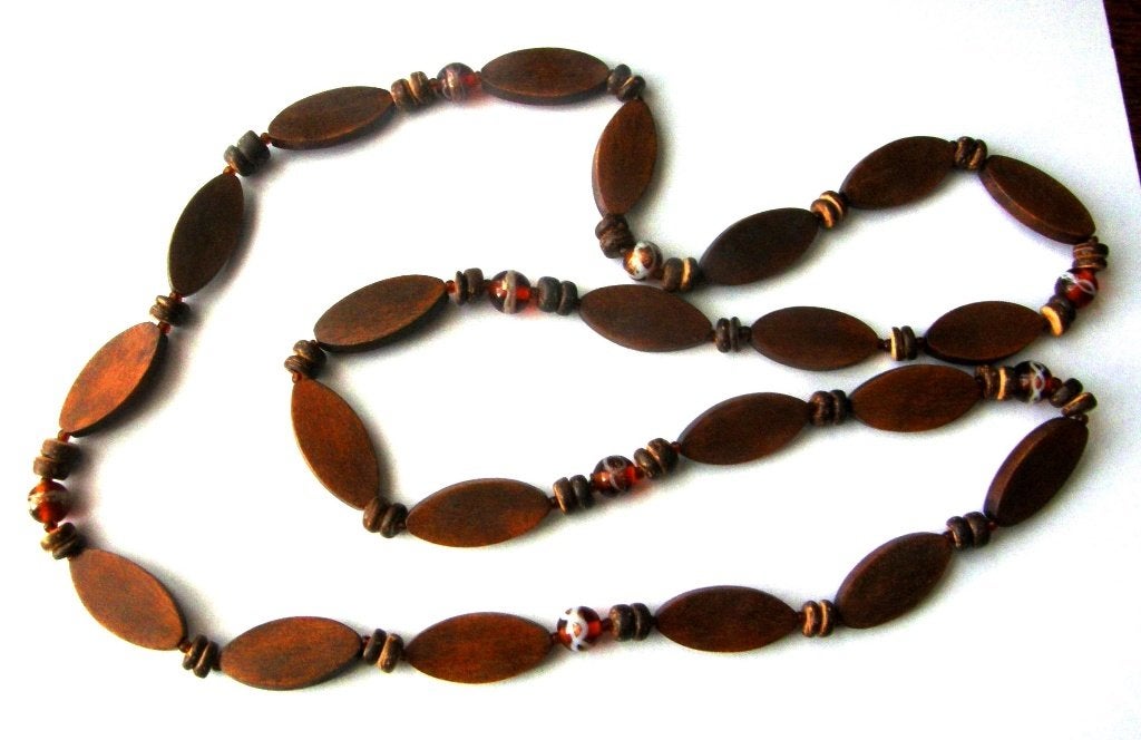 Prachtige kralen ketting met Venetiaans glas Murano Lang, Verzenden, Zo goed als nieuw, Overige materialen