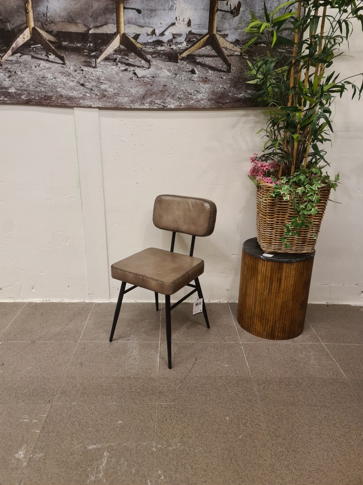 nieuwe icatchers eetkamerstoel interlagos leer olijf €50p/st, Ophalen, Overige kleuren, ., Nieuw