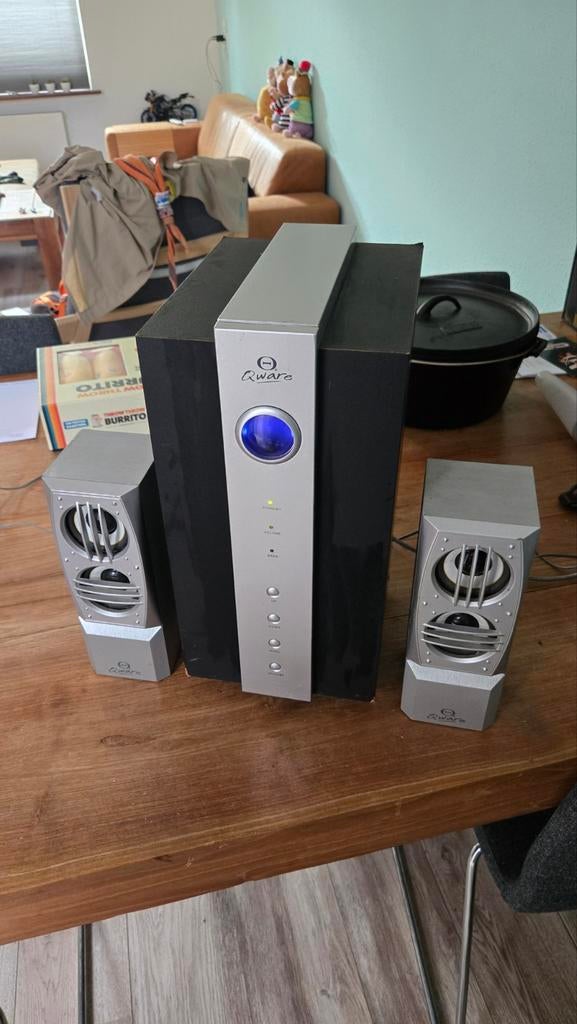 Qware 2.1 Multimedia Speakersysteem met Afstandsbediening, Ophalen, Gebruikt, Overige merken