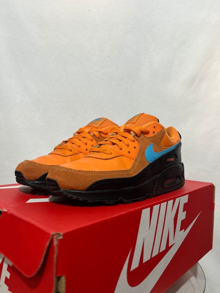 ALS NIEUW! Maat 41 - Nike Air Max 90 Mandarin Blue Fury, Verzenden, Zwart, Nike, Nike