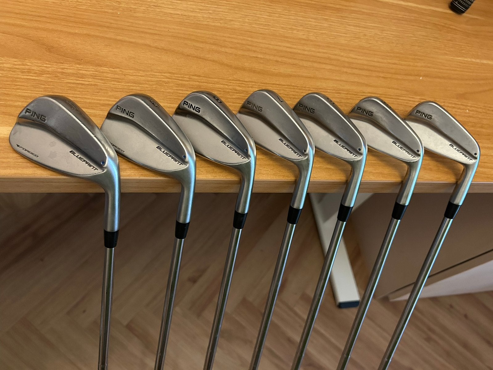 Ping Blueprint ijzers 4 t/m P, Ophalen of Verzenden, Gebruikt, Set, Ping