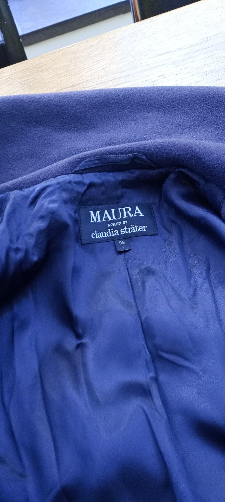 Maura Claudia Sträter Wollen Jas Maat 38, Kleding | Dames, Paars, Zo goed als nieuw, Maura Claudia Sträter, Ophalen