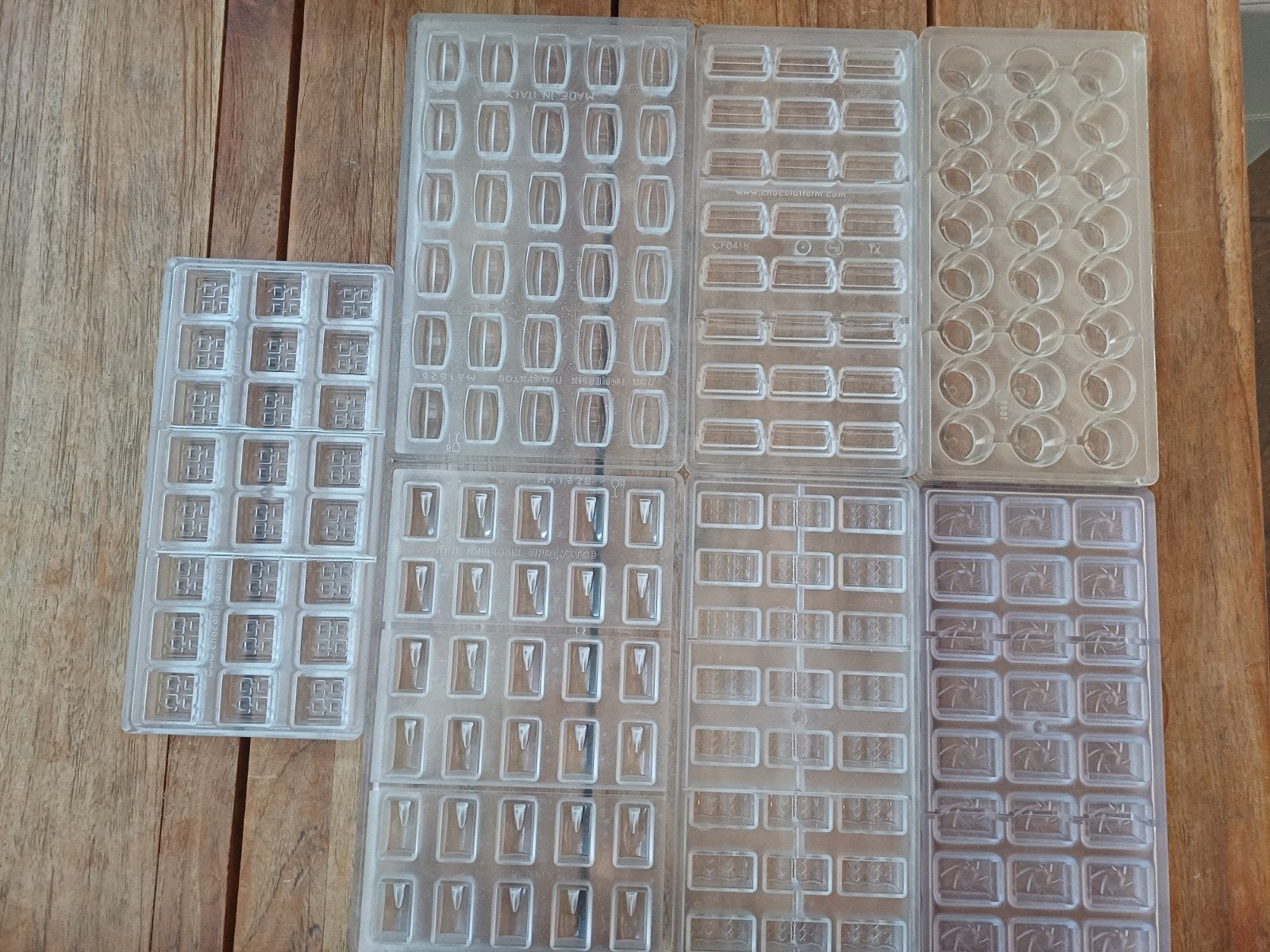 7 Bonbons mallenset voor de echte chocolade liefhebber  (3), Overige typen, Ophalen of Verzenden, Gebruikt