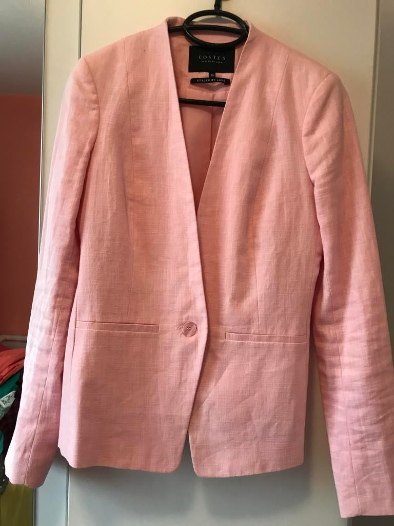 Costes Roze Jasje Maat 36 (S) - Zo goed als nieuw, Ophalen of Verzenden, Zo goed als nieuw, Jasje, Roze
