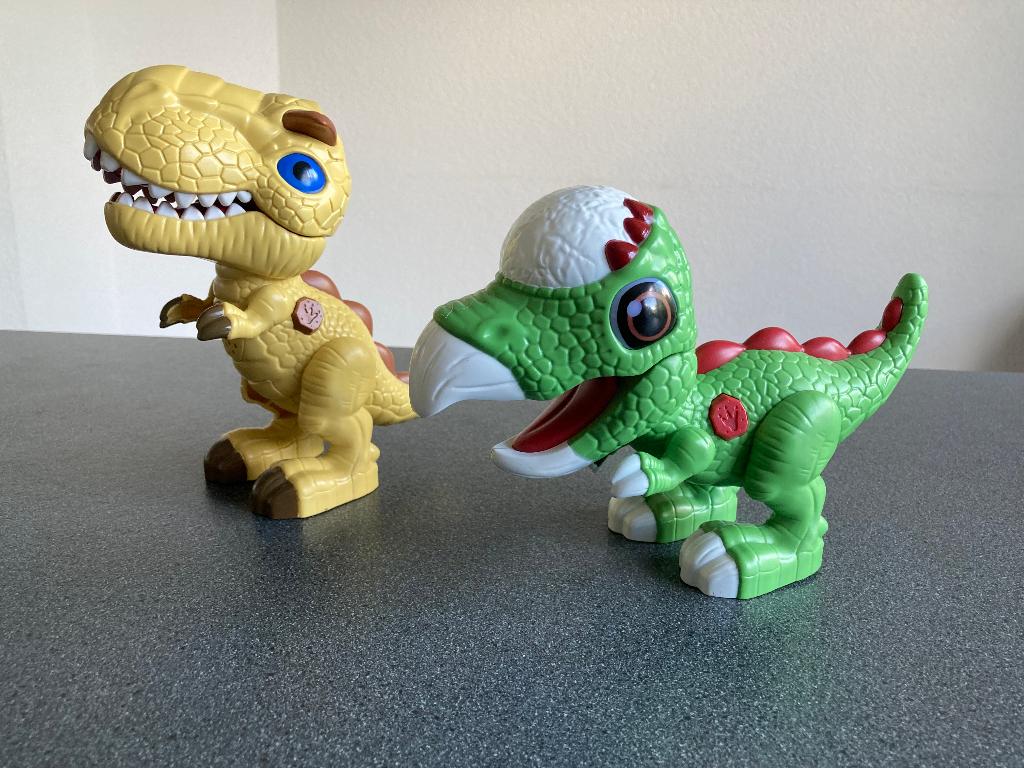 2 dino’s dinosaurussen met licht en geluid NIEUW, Ophalen of Verzenden, Nieuw