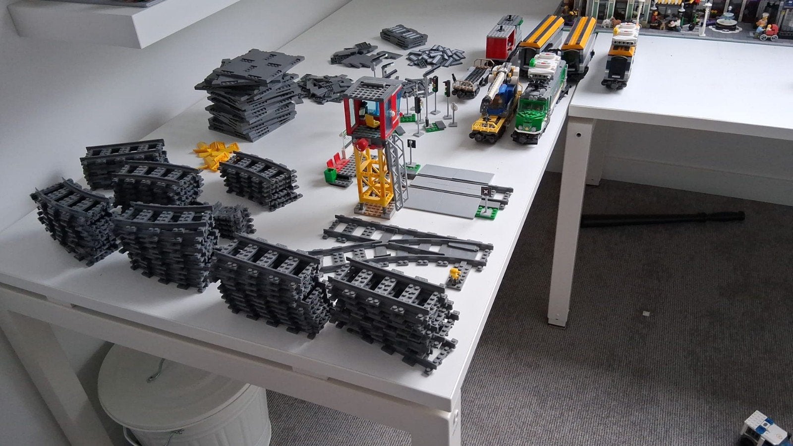 Grote collectie LEGO treinen, wegpanelen en rails, Ophalen of Verzenden, Zo goed als nieuw, Overige merken
