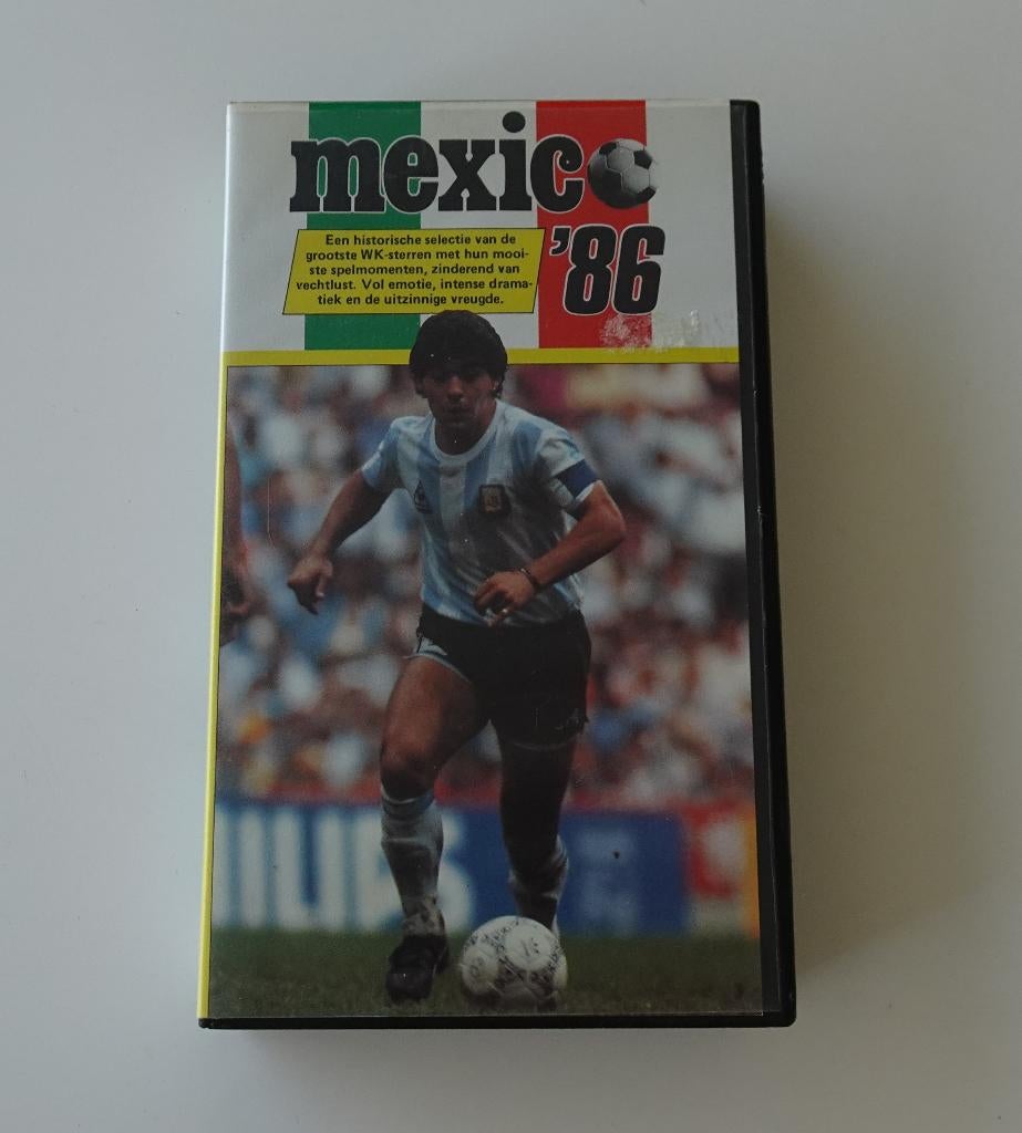 WK Mexico '86 -- VHS uit 1986, Alle leeftijden, Ophalen, Zo goed als nieuw